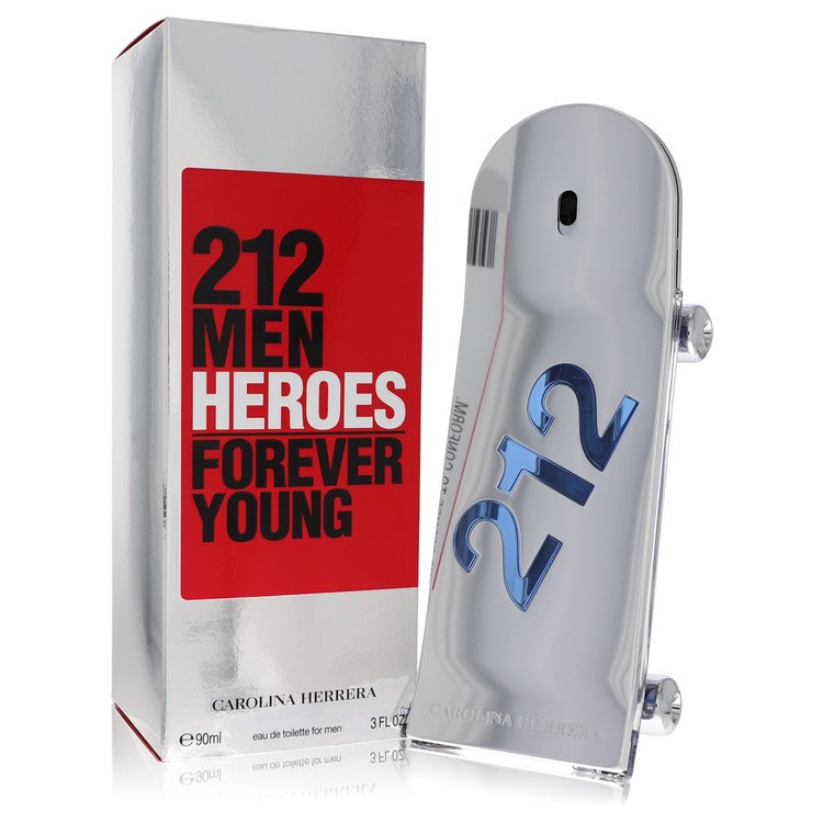 Carolina Herrera 212 Heroes Forever Young Men men's EDT 3OZ luxury perfume bottle