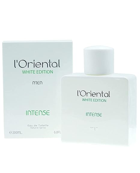 Geparlys Estelle Ewen L'Oriental White Edition Intense men's EDT 6.7OZ luxury perfume bottle