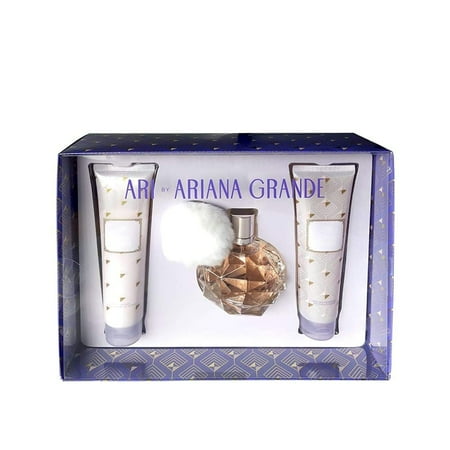 Ariana Grande Ari Gift Set 3Pcs  + Body Souffle + Bm women's EDP 3.4OZ luxury perfume bottle