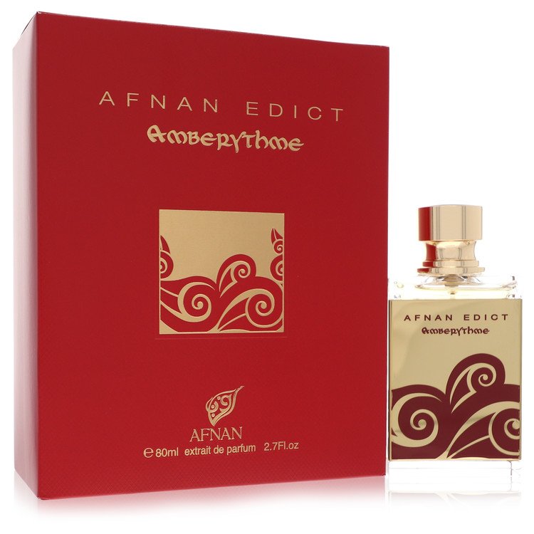 Afnan Edict Amberythme Extrait De unisex PARFUM 2.7OZ luxury perfume bottle