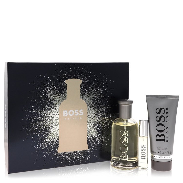 Hugo Boss Bottled #6 3Pcs Gift Set  + Mini + S/G men's EDT 3.4OZ luxury perfume bottle