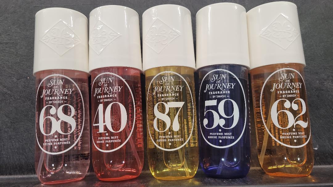 SUN DE JOURNEY 59 -68-62-40-87 fragrance by SMASH (BUNDLE PACK)LIKE CHEIROSA /240 ML / 8 OZ