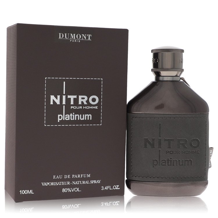 Dumont Nitro Platinum men's EDP 3.4OZ luxury perfume bottle