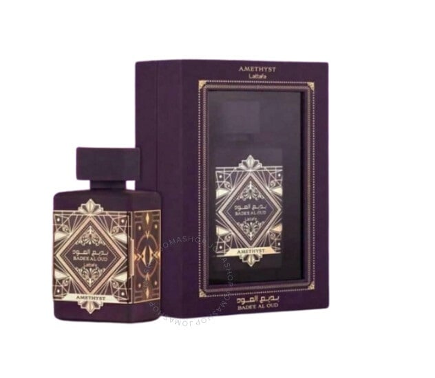 Lattafa Badee Al Oud Amethyst unisex EDP 3.4OZ luxury perfume bottle