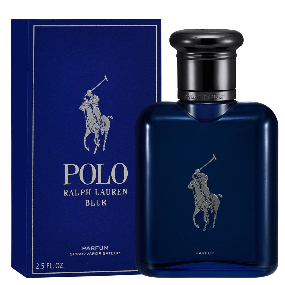 Ralph Lauren Polo Blue men's PARFUM 2.5OZ luxury perfume bottle