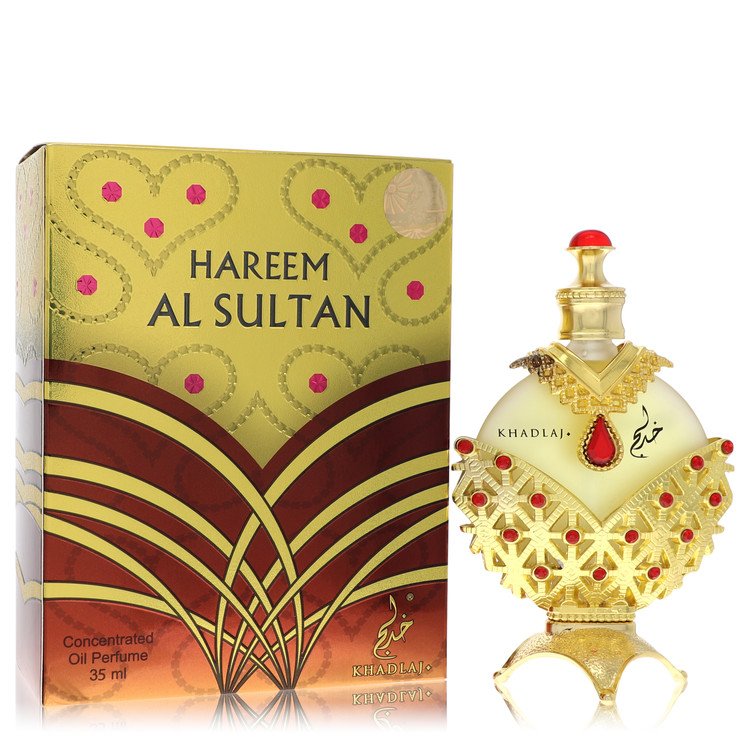 Khadlaj Hareem Al Sultan Gold Perfume Oil unisex 1.2OZ luxury perfume bottle