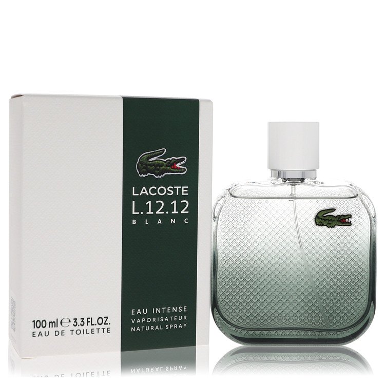 Lacoste L.12.12. Blanc Eau Intense men's EDT 3.4OZ luxury perfume bottle