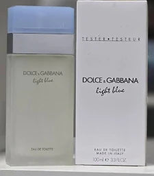 DOLCE&GABBANA LIGHT BLUE EDT 3.3 FL OZ FOR WOMEN BRAND NEW IN TESTER BOX