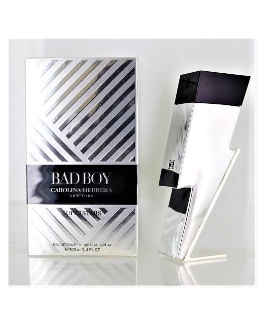 Carolina Herrera Bad Boy Superstars men's EDT 3.4OZ luxury perfume bottle