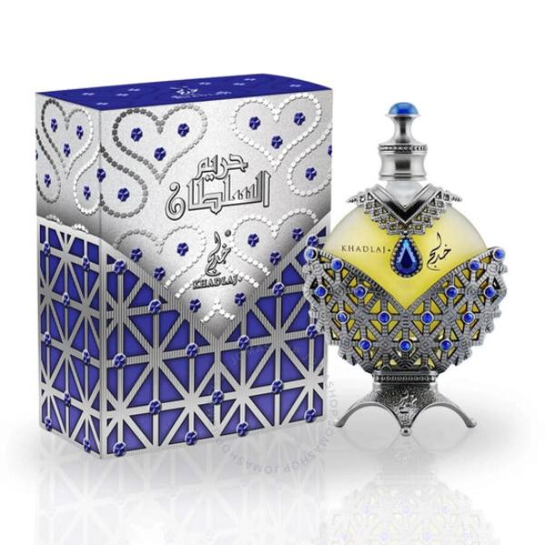 Khadlaj Hareem Al Sultan Antique Blue Perfume Oil unisex 1.2OZ luxury perfume bottle