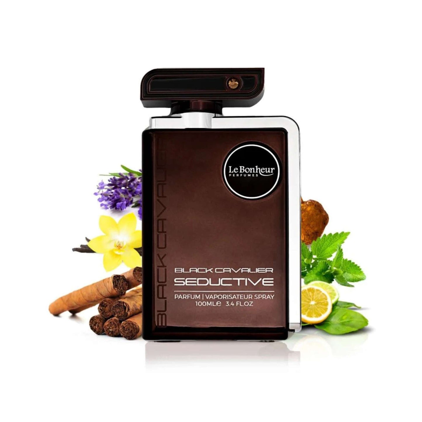 Le Bonheur Black Cavalier SEDUCTIVE 3.4oz Parfum (Men)
