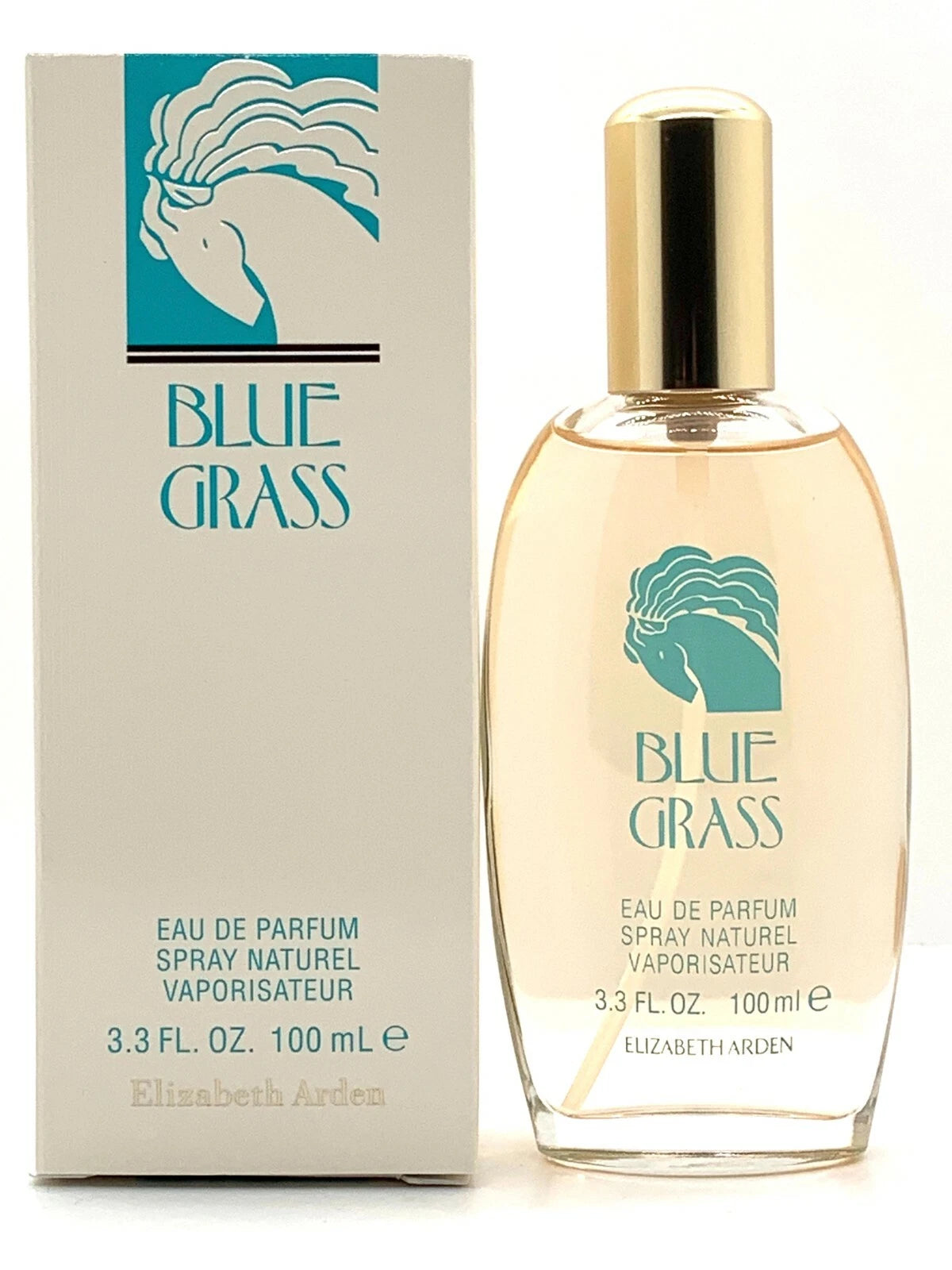 Elizabeth Arden Blue Grass Eau de Toilette for Women, 3.4 Fl Oz Classic Spray, Aromatic Fougère & Floral Scent, Timeless Daytime Fragrance, Vintage American Perfume