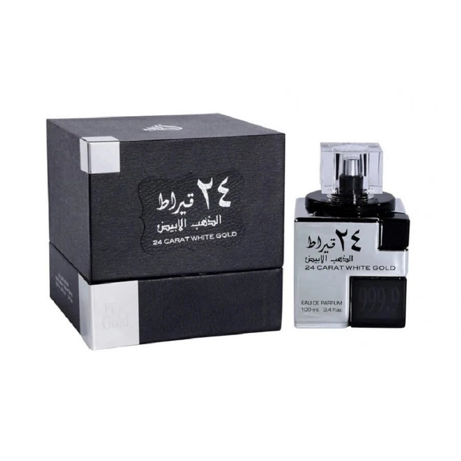 24 Carat White Gold by Lattafa Perfume for Unisex EDP 3.3 / 3.4 oz.