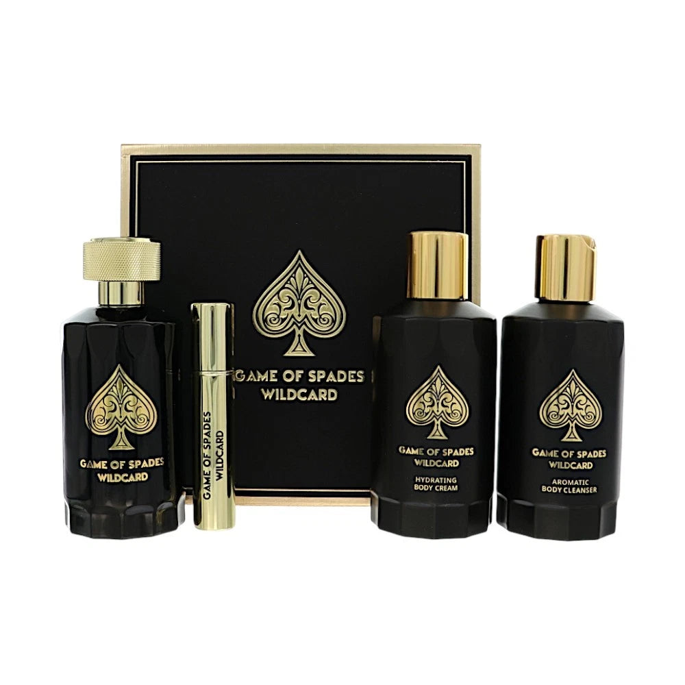 Jo Milano Game Of Spades Wildcard 4 Pcs Parfum 3.4 oz & Body Cream Set Unisex