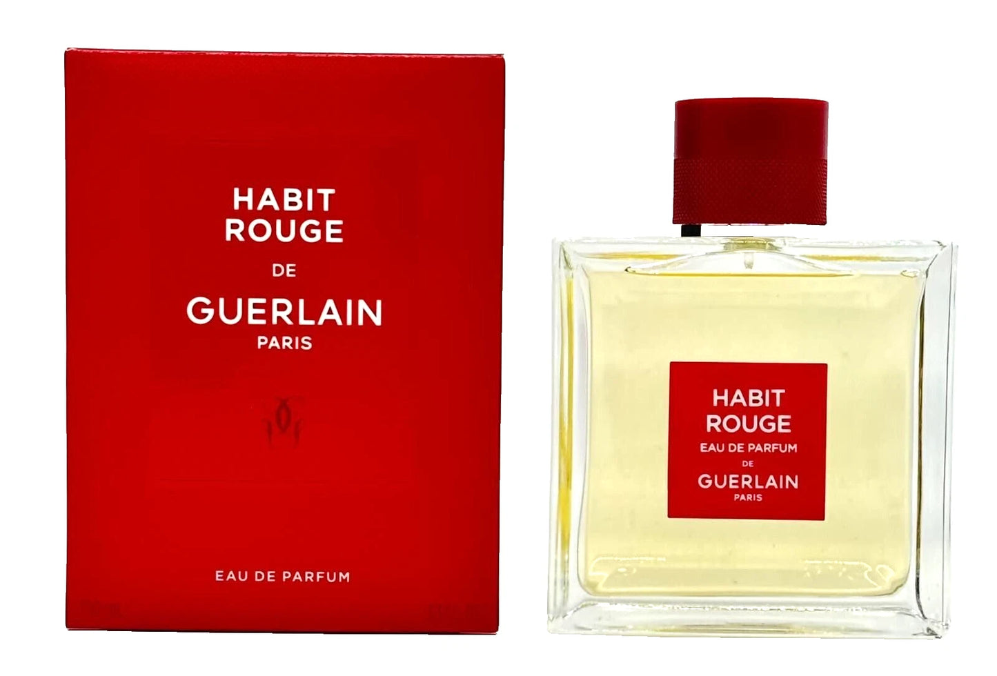 Habit Rouge by Guerlain for Men 3.3 oz Eau de Parfum Spray NEW (Rare)