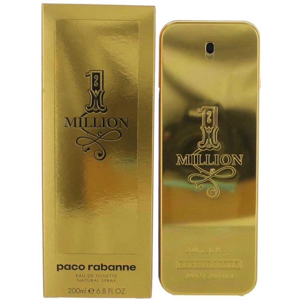 1 Million by Paco Rabanne, 6.8 oz Eau De Toilette Spray for Men (JUMBO SIZE FROM IMPORTER/DISTRIBUTOR)