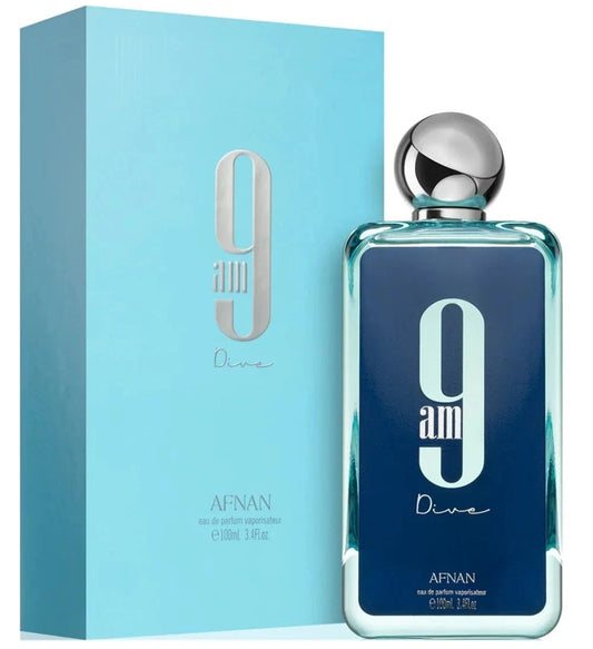 Afnan 9AM Dive For Women Perfume 3.4 Oz ~ 100 ml EDP Spray