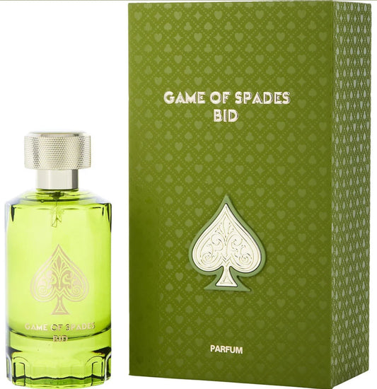 Game Of Spades Bid By Jo Milano 3.4oz PURE PARFUM Spray Unisex NEW