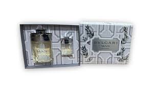 BVLGARI MAN RAIN ESSENCE GIFT SET FOR MEN 3.3OZ EDP+15ML MINI