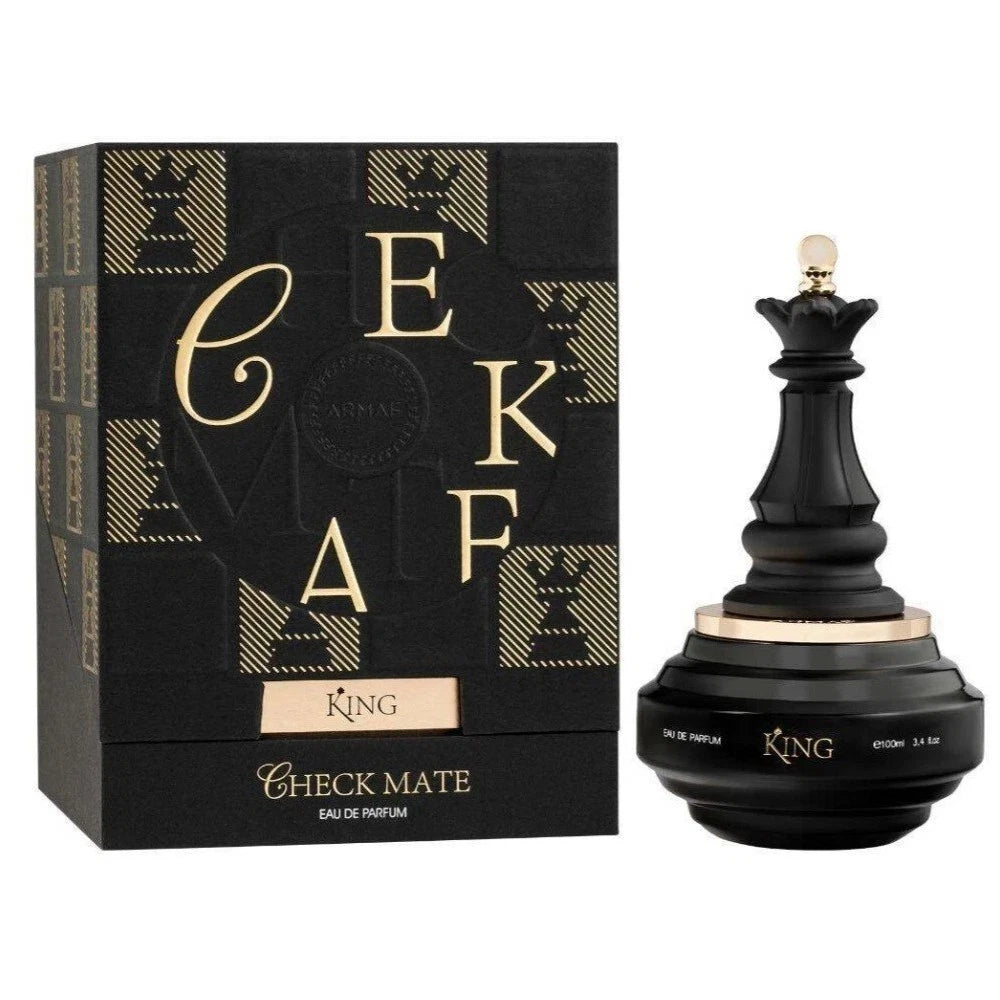 Armaf Checkmate King for Men EDP 3.4 oz Long-Lasting Masculine Fragrance(NEW ARRIVAL)
