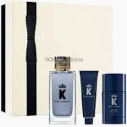 DOLCE&GABBANA K EDT 3PCS GIFT SET 3.3FLOZ+1.6OZ SHOWER GEL+DEO STICK