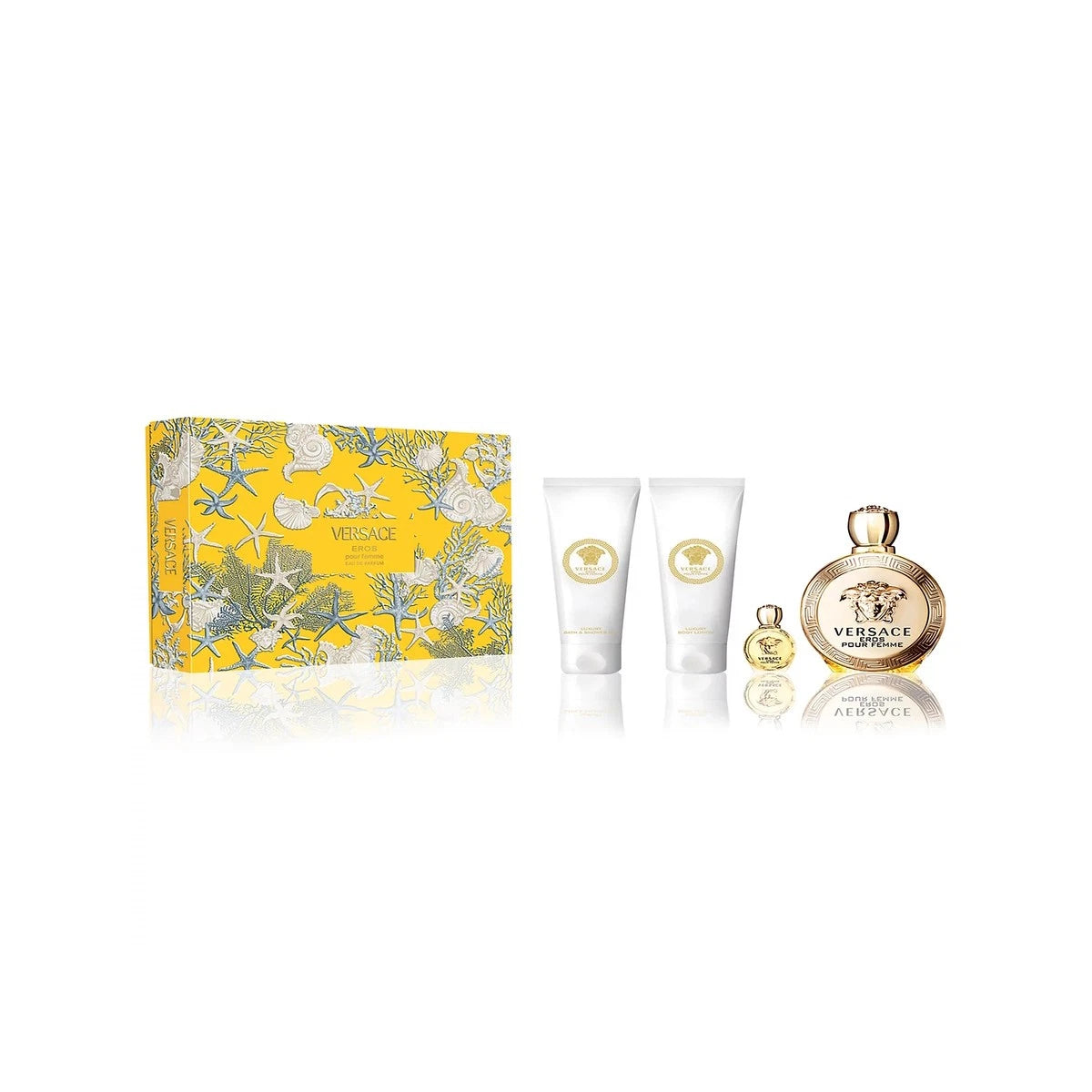 Versace Eros Pour Femme Eau De Parfum 4 Pc Set for Women (2026 Limited Edition)