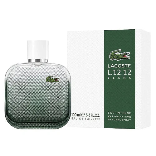 L.12.12 Blanc Eau Intense by Lacoste 3.3 EDT Cologne for Men