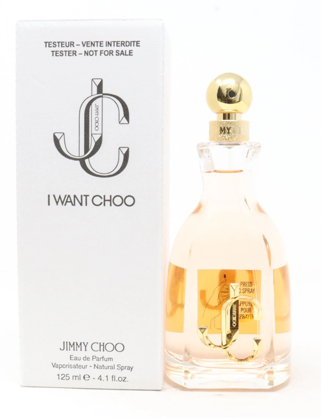 Jimmy Choo Ladies I Want Choo EDP Spray (PLAIN WHITE BOX) 4.1 OZ JUMBO BOTTLE
