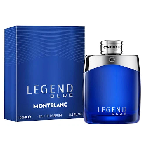 Montblanc Legend Blue Eau De Parfum Woody Aromatic Spray For Men 3.3 Oz / 100ml