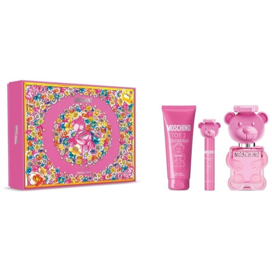 Moschino Toy 2 Bubble Gum 3 Pcs Eau De Toilette & Body Lotion Gift Set For Women