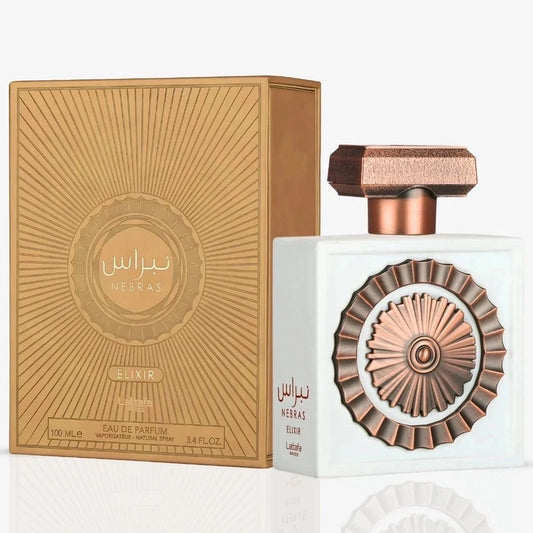 Lattafa Nebras Elixir Unisex Eau De Parfum Spray 3.4 oz New Launched
