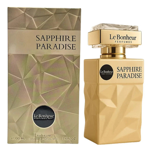 SAPPHIRE PARADISE PURE PARFUM3.4 OZ  BY LE BONHEUR (NEW ARRIVAL) FROM IMPORTER