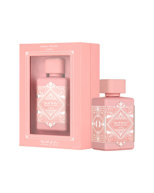 Lattafa Badee Al Oud Noble Blush women's EDP 3.4OZ luxury perfume bottle