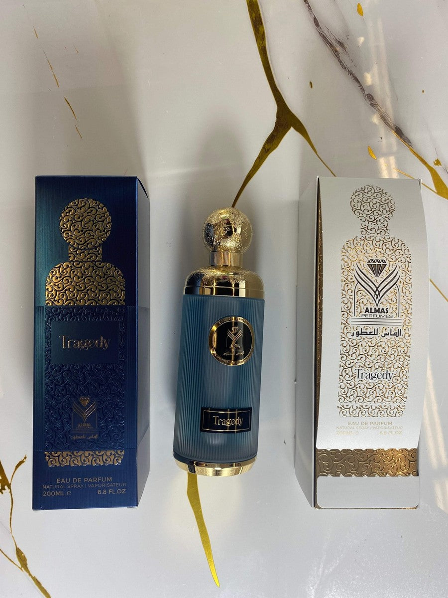 TRAGEDY FOR MEN BY ALMAS PERFUMES 200ML/6.8 FL OZ EAU DE PARFUM (FROM DISTRIBUTOR /IMPORTER)