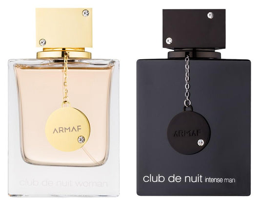 Armaf Couple Combo Set Club De Nuit Intense Men & CDN Women Eau De Parfum Spray 3.6 Oz