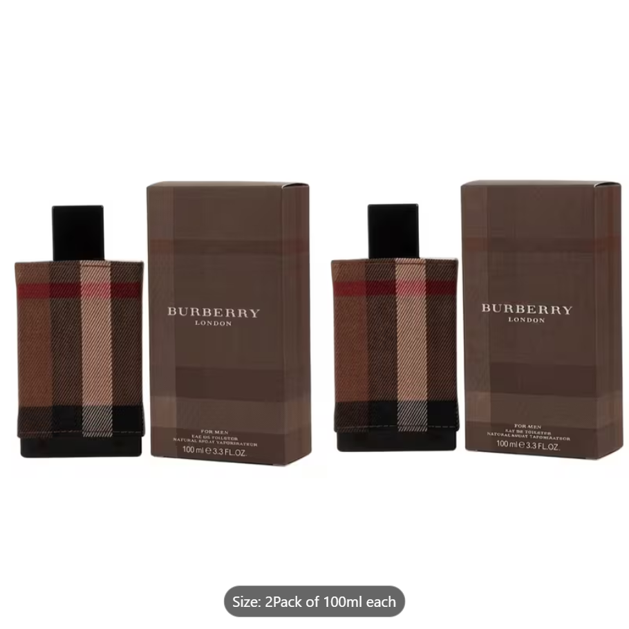 Burberry London Eau de Toilette Men perfume 2x3.3fl.oz