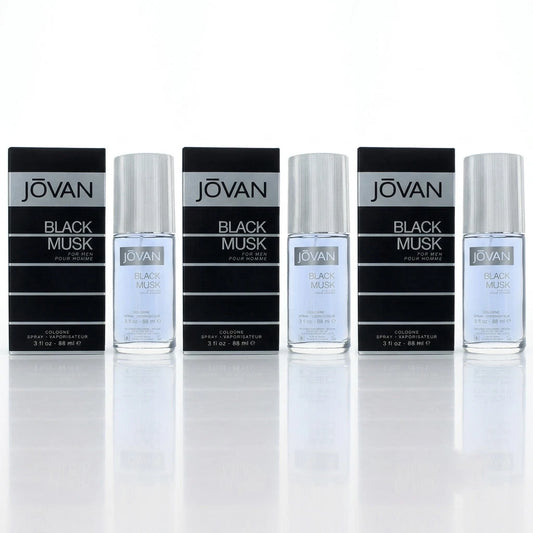 Jovan Black Musk by Jovan 3 oz Cologne Spray Men 3 Pack