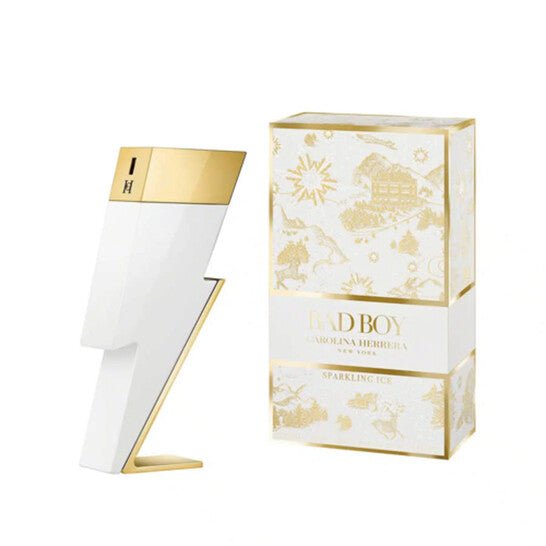 Carolina Herrera Bad Boy Sparkling Ice men's EDP 3.4OZ luxury perfume bottle