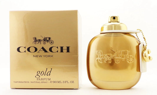 Coach New York GOLD 3.0 oz./ 90 ml. PARFUM Spray for Women NEW RELEASE