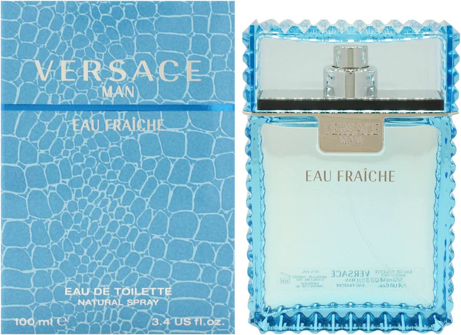 VERSACE EAU FRAICHE EDT 3.4FLOZ/100ML FOR MEN tester box