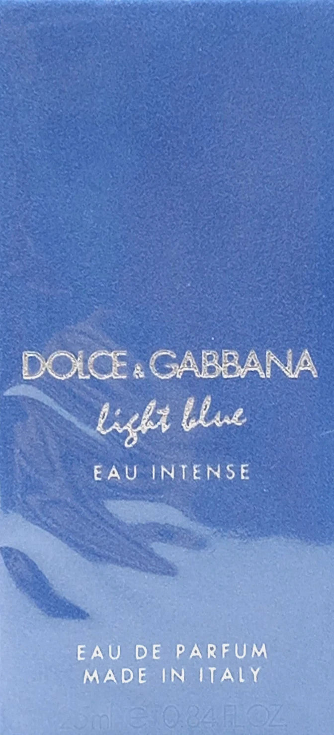 DOLCE & GABBANA LIGHT BLUE EAU INTENSE EAU DE PARFUM SPRAY WOMEN 0.84 Oz / 25 ml