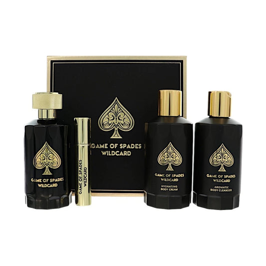 Jo Milano Game Of Spades Wildcard 4 Pcs Parfum 3.4 oz & Body Cream Set Unisex