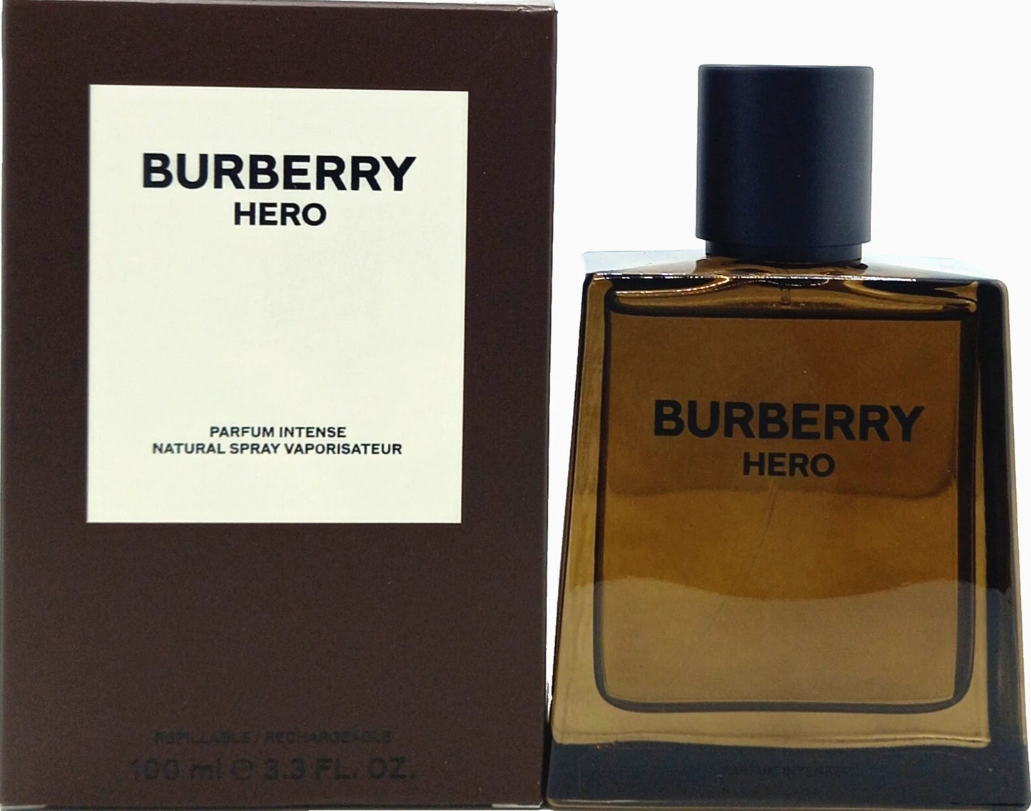 BURBERRY HERO PARFUM INTENSE REFILLABLE SPRAY FOR MEN 3.3 Oz