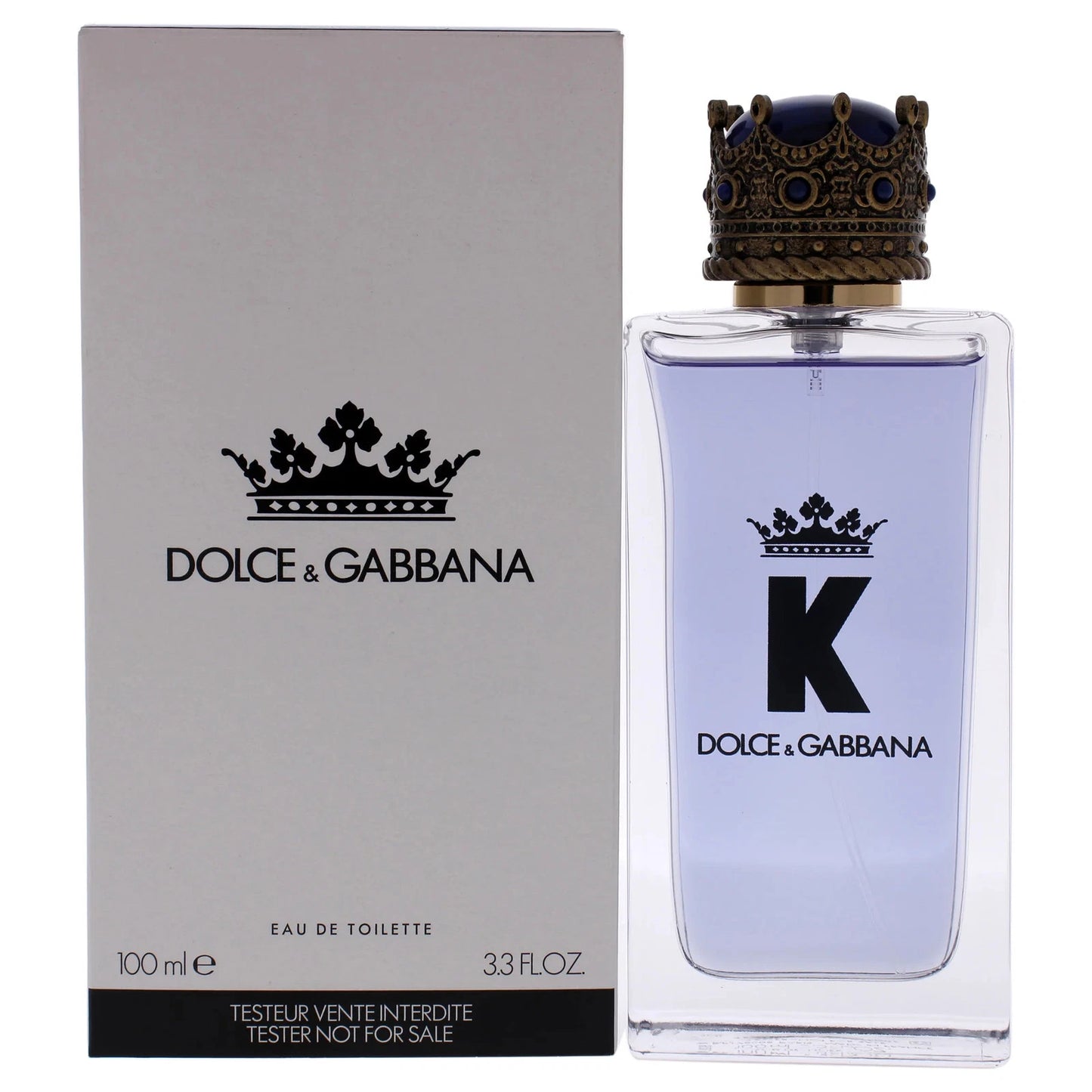 Dolce and Gabbana K 3.3 oz EDT Spray Fragrance for Men (white box)