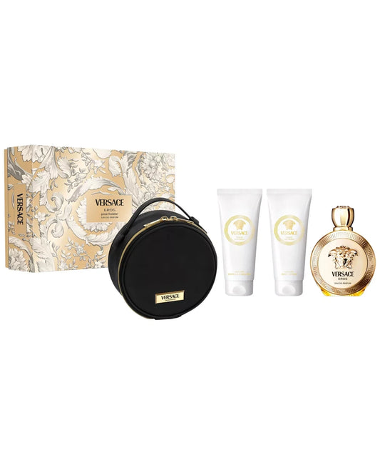 Versace Eros Pour Femme Eau De Parfum 4 Pc Set for Women (2026 Limited Edition)