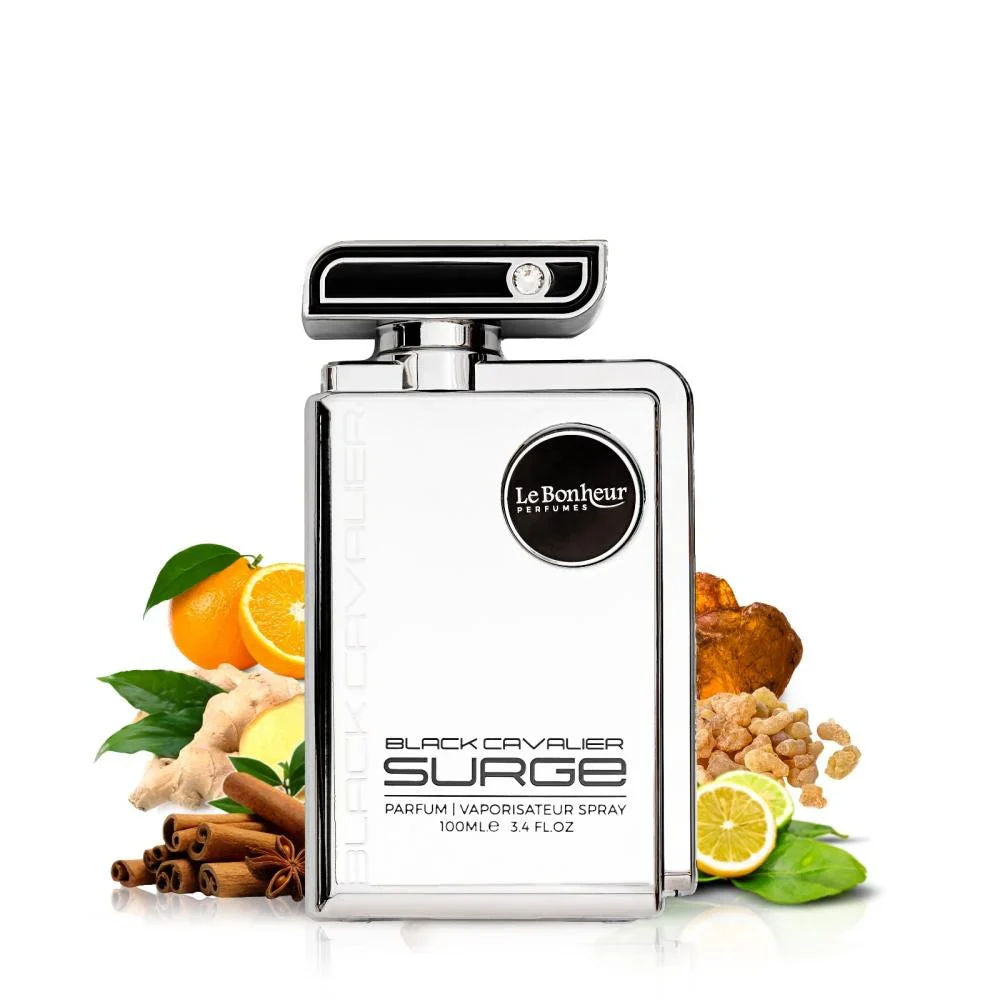 Le Bonheur Black Cavalier Surge 3.4oz Parfum (Men)